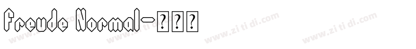 Freude Normal字体转换